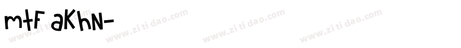 MTF Akhn字体转换